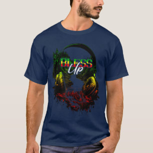 Camiseta Bendice auricular Jamaica amante de la música regg
