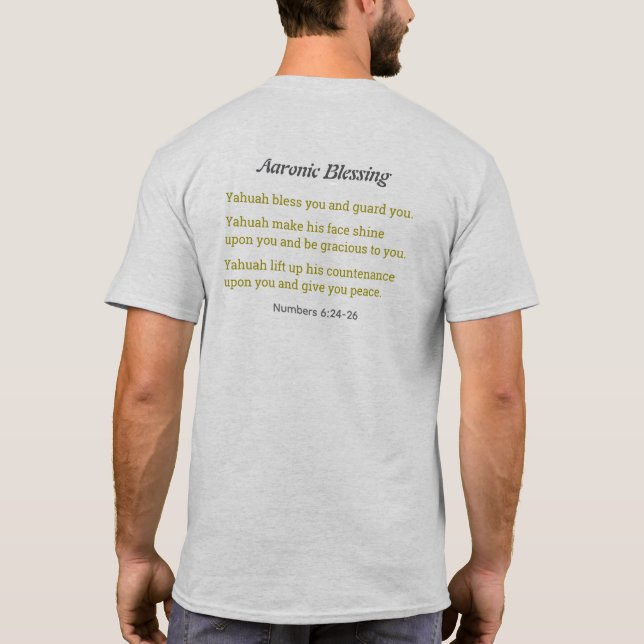 Camiseta Bendición arónica (Reverso)