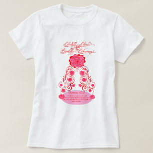 Camiseta Bendición benéfica y coloración - Rosa de rubor