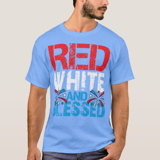 Camiseta Bendición blanca roja