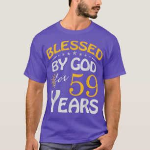 Camiseta Bendición de Dios por 59 años Feliz 59