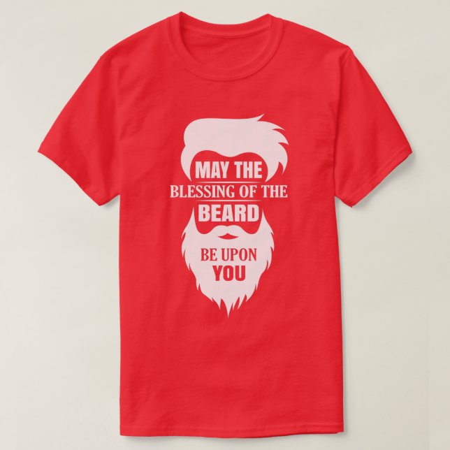 Camiseta Bendición de la barba (Diseño del anverso)