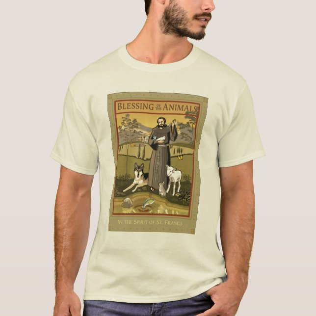 CAMISETA BENDICIÓN DEL POSTER DE LOS ANIMALES (Anverso)