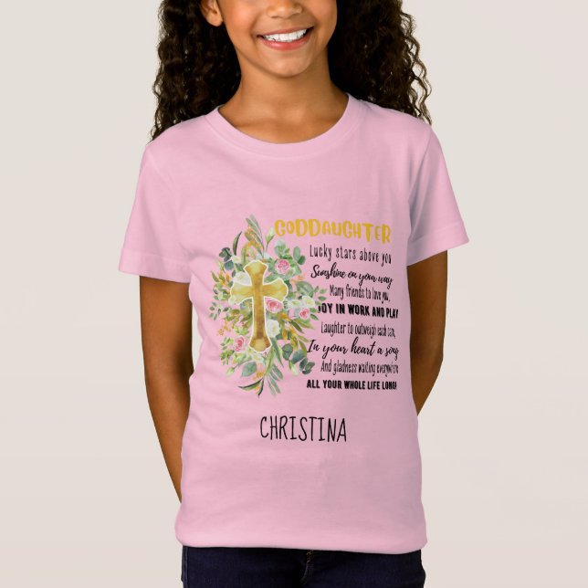 Camiseta Bendición irlandesa para GODDAUGHTER - Regalo pers (Anverso)
