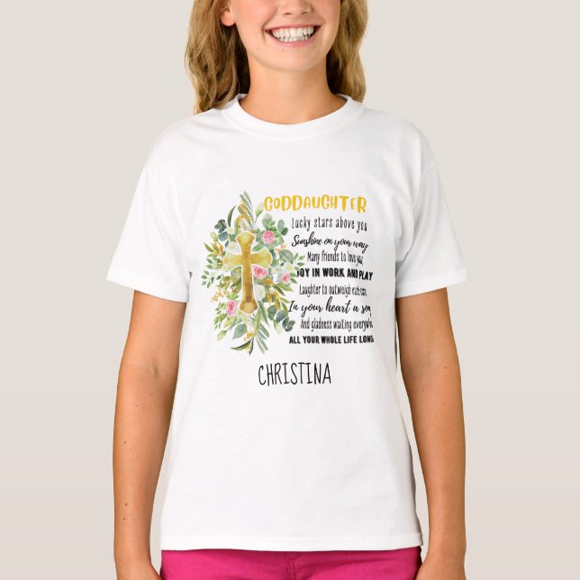 Camiseta Bendición irlandesa para GODDAUGHTER - Regalo pers (Anverso)