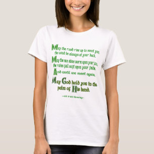 Camiseta Bendición irlandesa Que el camino se eleve para en