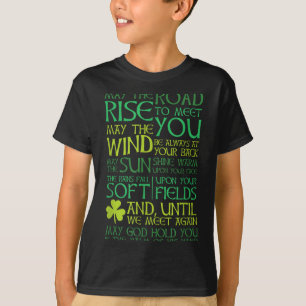 Camiseta Bendición irlandesa Que el camino se eleve para en