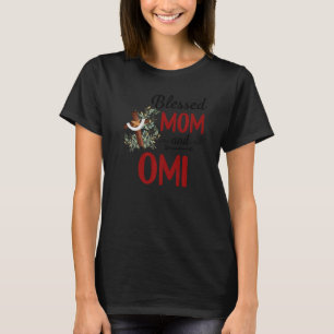 Camiseta Bendición Omi Para Las Mujeres Decoración De Flore