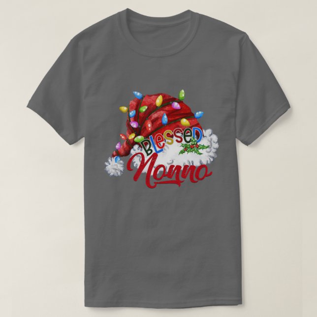 Camiseta Bendición para las mujeres no Santa Hat Xmas Light (Diseño del anverso)