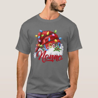 Camiseta Bendición para las mujeres no Santa Hat Xmas Light
