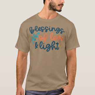 Camiseta Bendiciones de amor y luz Hanukkah Menorah Jewis