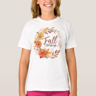Camiseta Bendiciones de caída floral