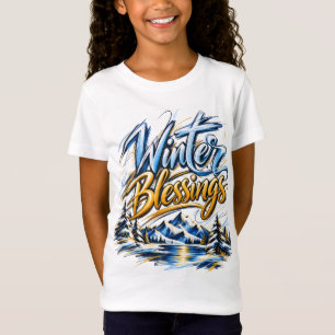 Camiseta Bendiciones de Invierno Familia Personalizada Homb