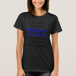 Camiseta Bendiciones de Jesús Serie Multilingüe (Ve Español