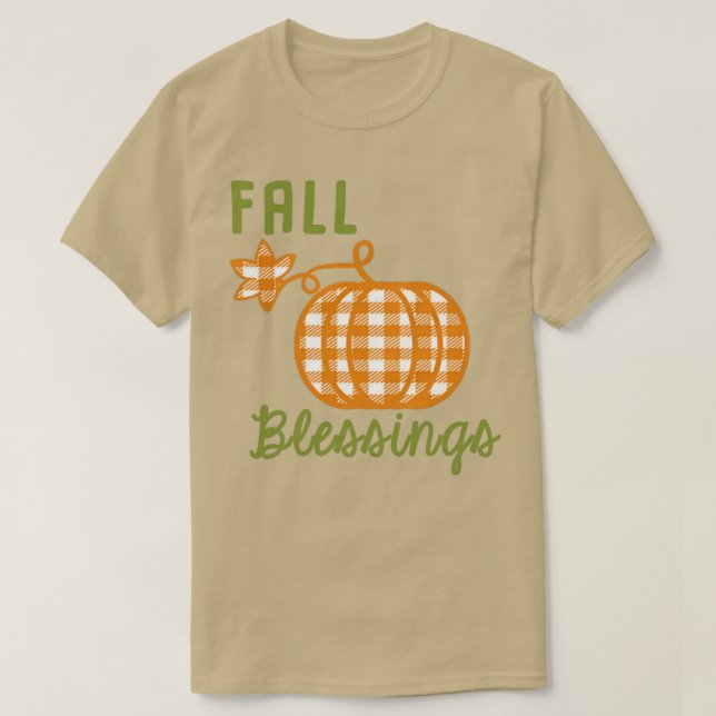 Camiseta Bendiciones de otoño (Diseño del anverso)