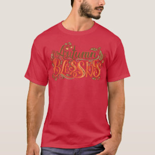 Camiseta Bendiciones de otoño cristianas Inspiradoras