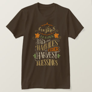 Camiseta Bendiciones de otoño y cosecha
