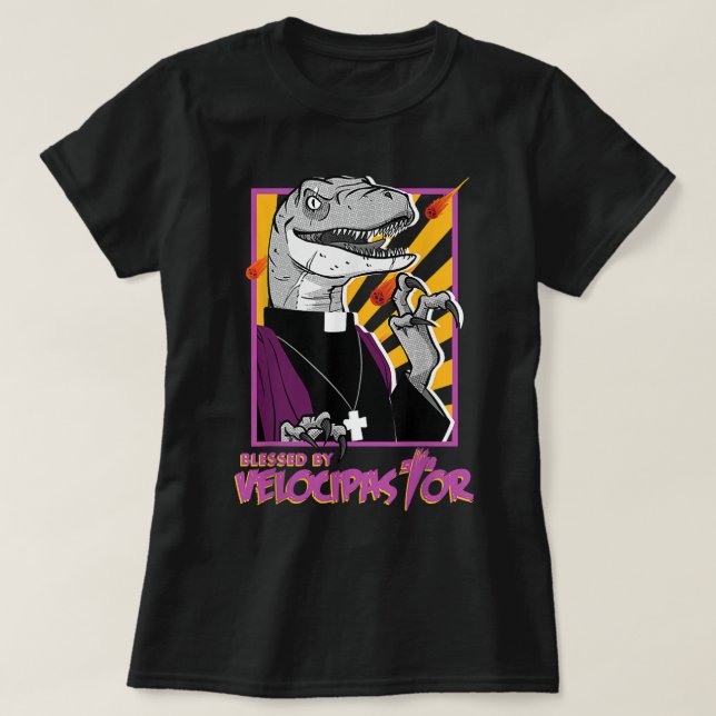Camiseta Bendiciones De Velocipastor, Sacerdote De La Parro (Diseño del anverso)