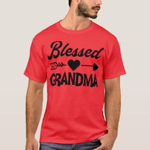 Camiseta Bendita abuela Arrow Corazón orgullosa abuela cris
