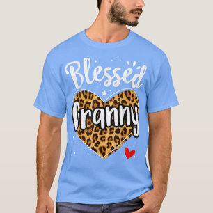 Camiseta Bendita abuela leopardo imprimió el Día de la Madr