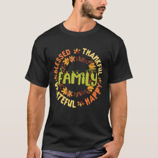 Camiseta Bendita Acción de Gracias Familiar