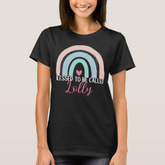 Camiseta Bendita Bendición De Ser Llamada Lolly Boho Rainbo
