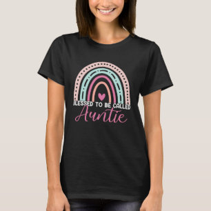 Camiseta Bendita Bendición Ser Llamada Tía Rainbow Mom Gran