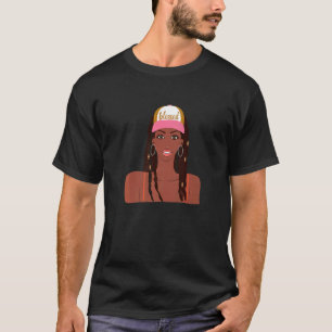 Camiseta Bendita Chica negra trenzas francesas pelota de bé