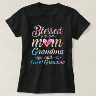 Camiseta Bendita De Ser Llamada Abuela Madre