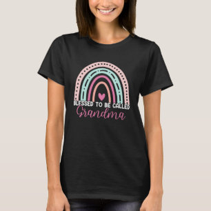 Camiseta Bendita De Ser Llamada Abuela Rainbow Mom Abuela W