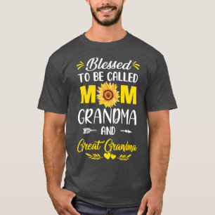 Camiseta Bendita De Ser Llamada Mamá Abuela Gran Abuela Mot