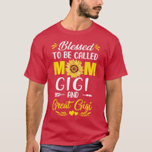 Camiseta Bendita De Ser Llamada Mamá Gigi Gigi Madres D