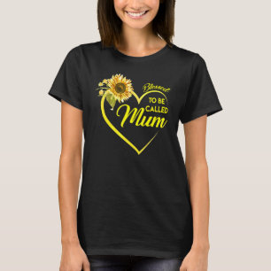 Camiseta Bendita De Ser Llamada Mamá Girasol