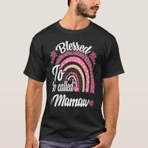 Camiseta Bendita De Ser Llamada Mamaw Cute Rainbow Mothers