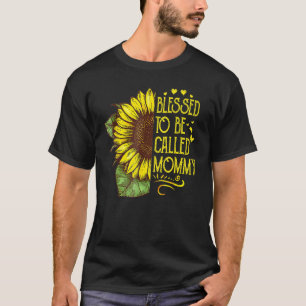 Camiseta Bendita De Ser Llamada Mami Abuela Mothe Sunflower