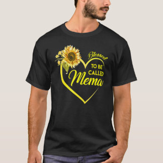 Camiseta Bendita De Ser Llamada Mema Sunflower