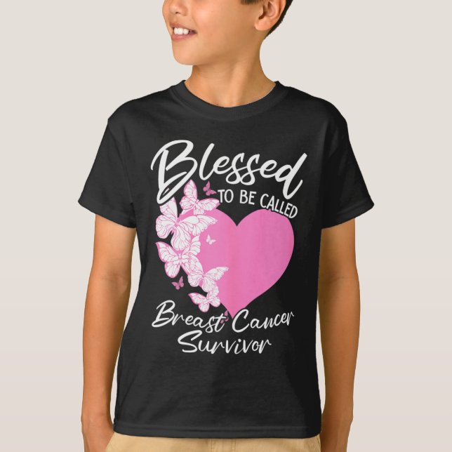 Camiseta Bendita De Ser Llamada Sobreviviente De Cáncer De  (Anverso)