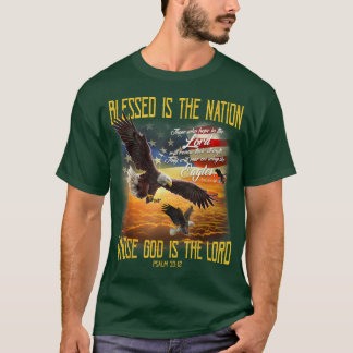 Camiseta Bendita Es La Nación Cuyo Dios Es El Señor.