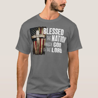 Camiseta Bendita Es La Nación Cuyo Dios Es El Señor Cristia