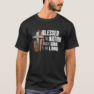 Camiseta Bendita Es La Nación Cuyo Dios Es El Señor Cristia