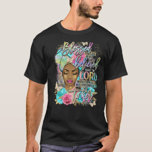 Camiseta Bendita Es La Que Creyó Que Las Mujeres Afro-Negra