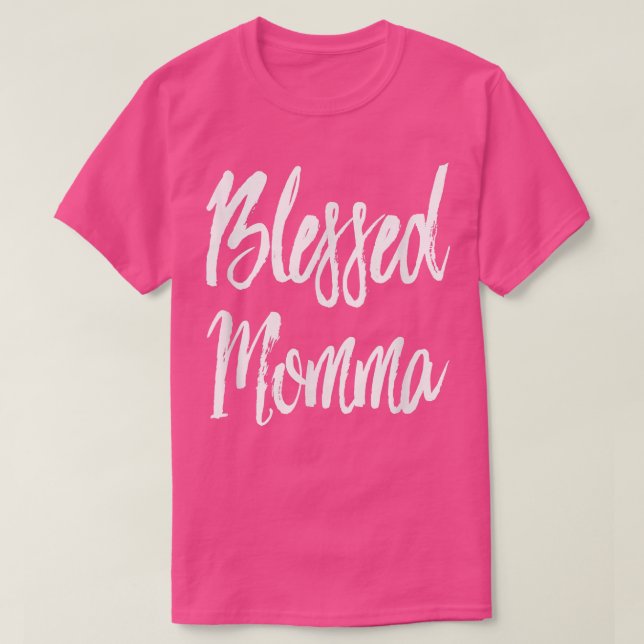 Camiseta Bendita escritura MommaMom (Diseño del anverso)