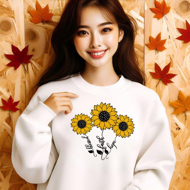 Camiseta Bendita fe Esperanza Girasoles (Sunflowers Hope faith blessed)