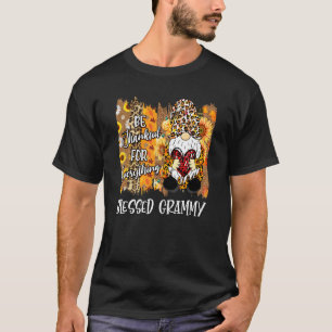 Camiseta Bendita Grammy Sea Agradecida Gnome Fall Family Gr