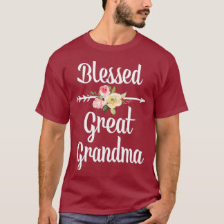 Camiseta Bendita gran abuela flor regalo grande
