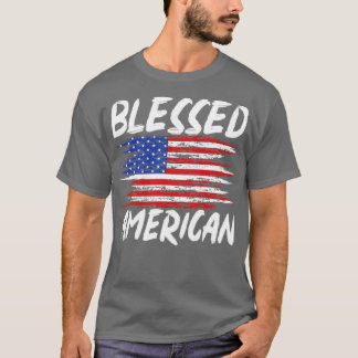 Camiseta Bendita Libertad Estadounidense Patriótica Bandera