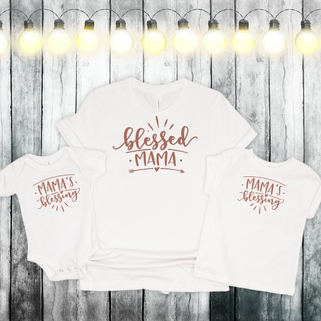 Camiseta Bendita mamá, mamá y yo color Personalizable (Subido por el creador)