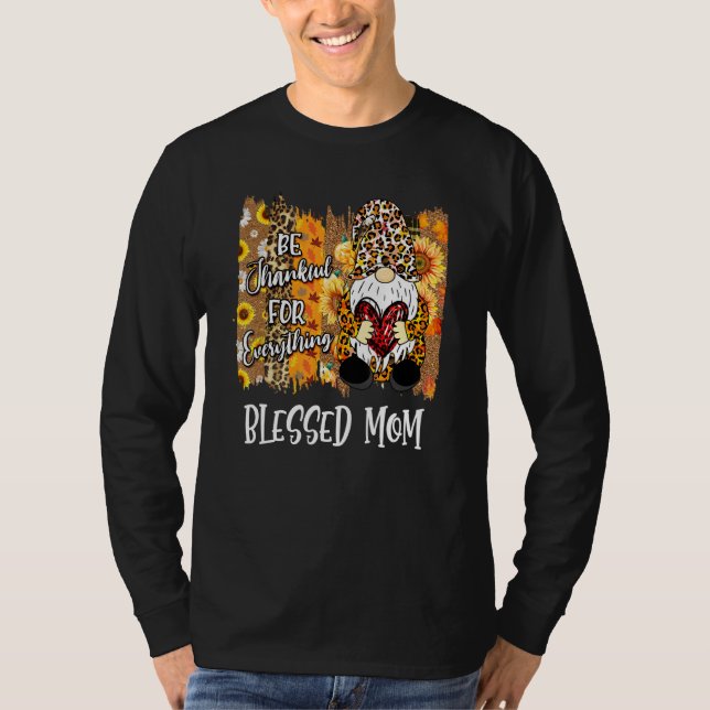 Camiseta Bendita Mamá Sé Agradecida Familia De Caída De Gno (Anverso)
