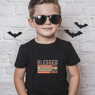 Camiseta Bendita, misericordia, redimida, querida y adorada