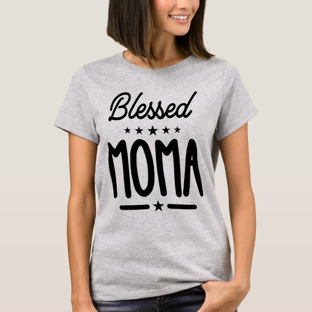 Camiseta Bendita Moma - Regalo de la abuela del Día de la M (Anverso)